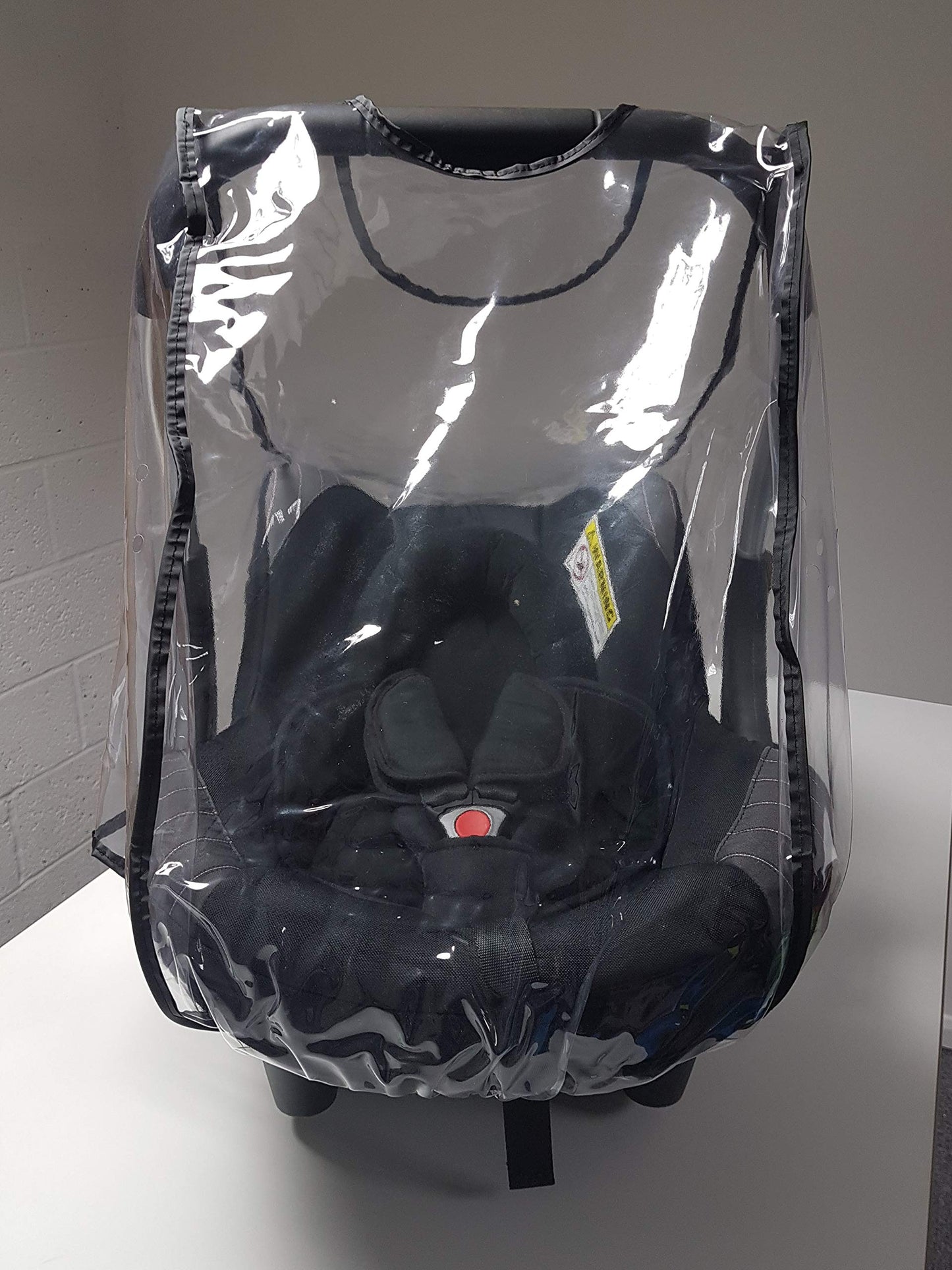 Rain cover for the Chicco baby car seats, made in the UK from supersoft clear PVC with vents
