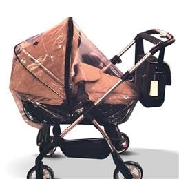 Supersoft PVC Rain Cover for Baby Jogger City Sights Stroller, Transparent, Made in The UK
