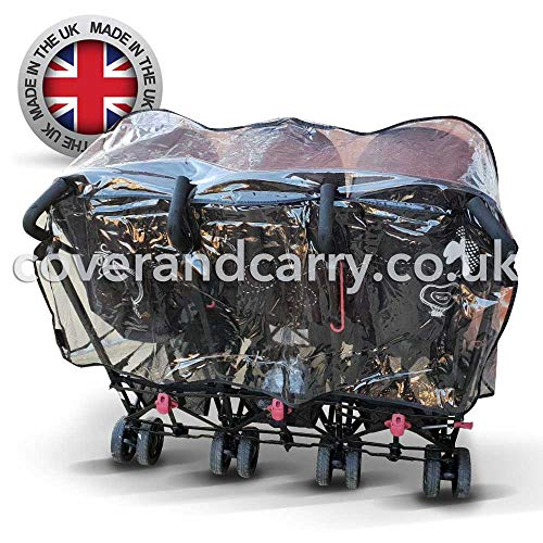 Rain Cover for Kiddicare Triple Stroller Made in The UK