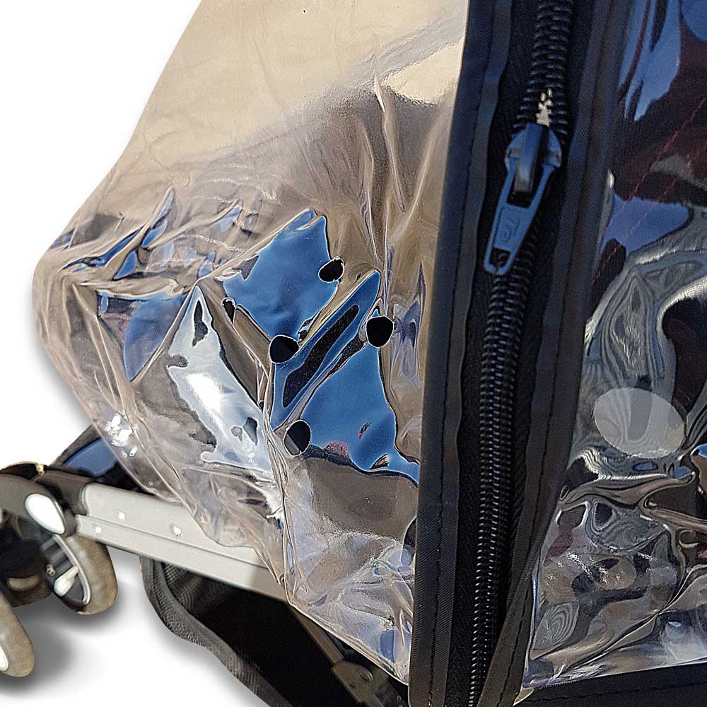 Rain Cover for Bugaboo Fox Cub Pushchair, Transparent Supersoft PVC, Easy-Fit Design, UK Made