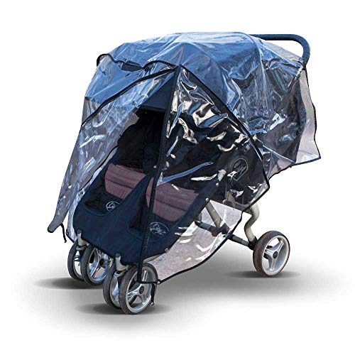 Rain Cover for Bugaboo Donkey Duo Double, Made in The UK from Supersoft PVC, Suitable for All Versions.