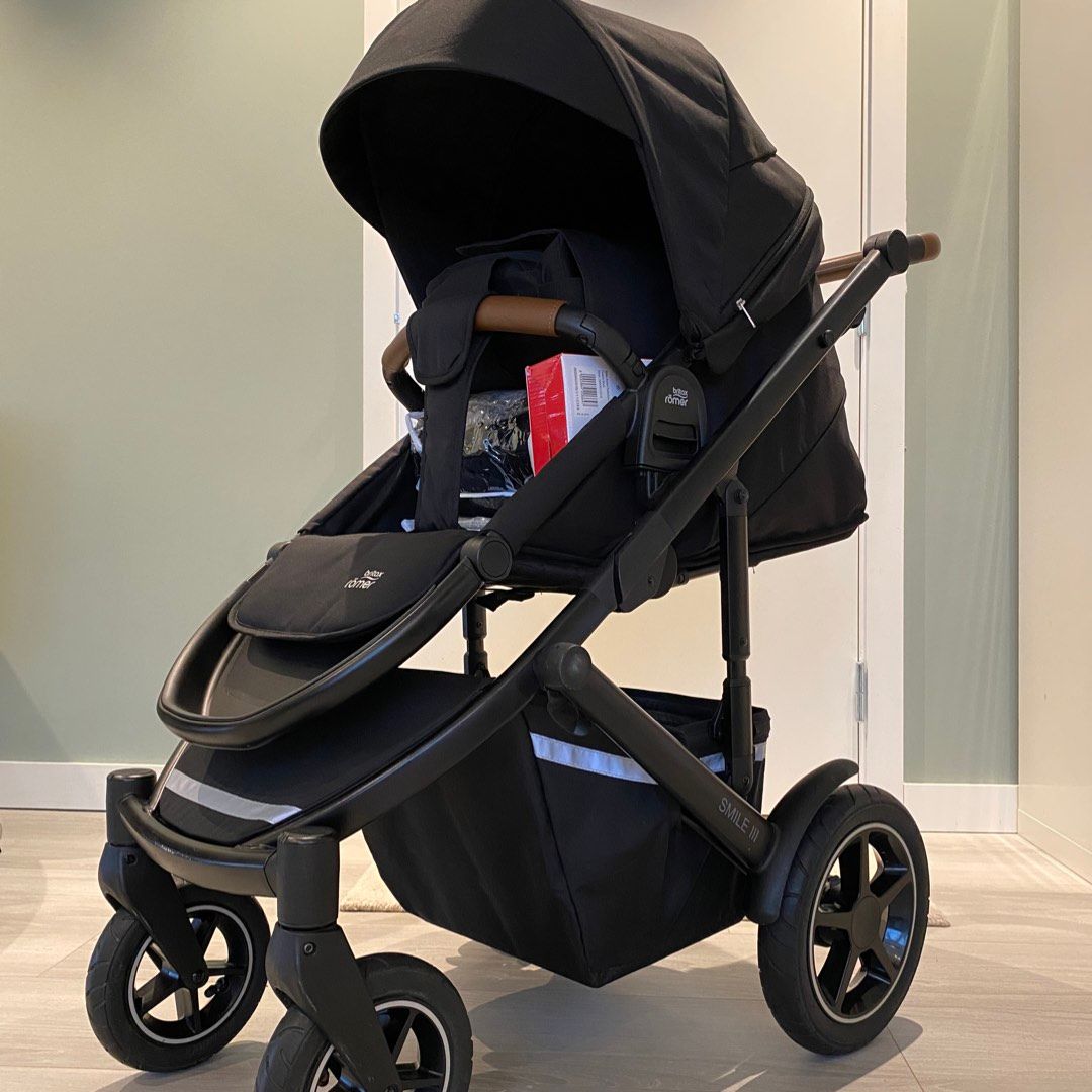 Rain Cover for use with The Britax Smile III Pushchair, Transparent Supersoft PVC, Made in UK