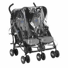 Rain Cover for Joie Aire Twin Stroller, Made in The UK from Clear Supersoft PVC
