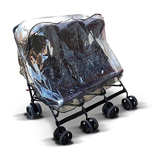 Rain Cover for Kids Kargo Triple Pushchair, Made in The UK from Supersoft PVC