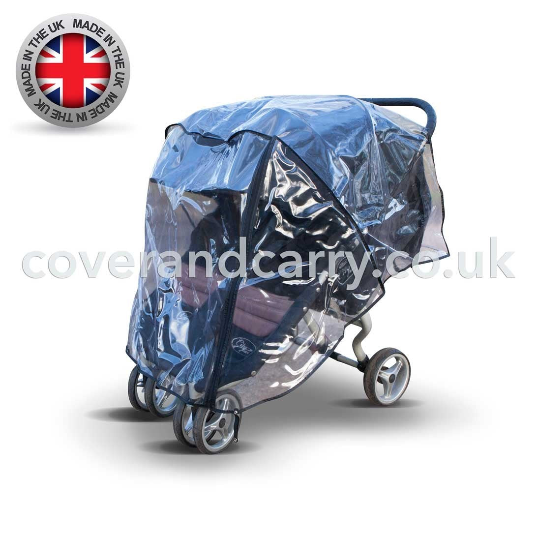 Rain Cover for Bugaboo Donkey Duo Double, Made in The UK from Supersoft PVC, Suitable for All Versions.