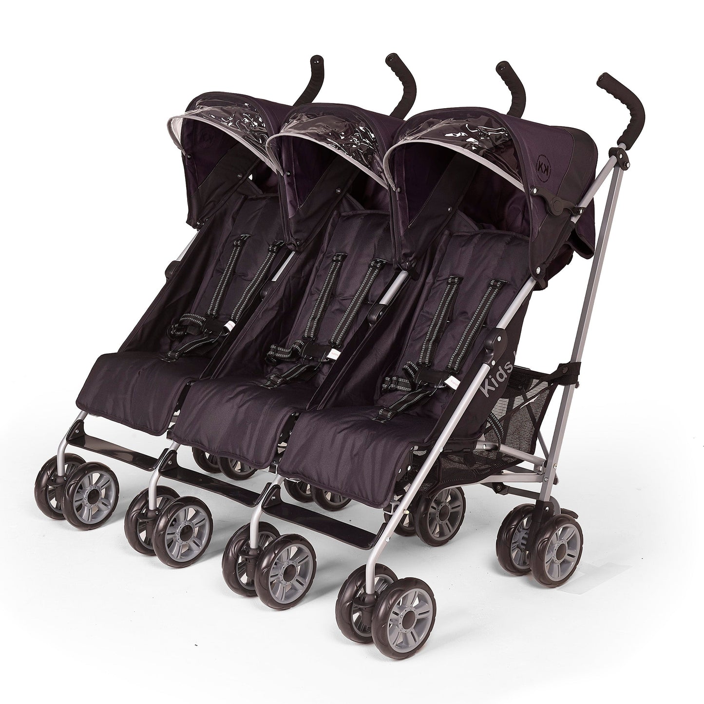 Rain Cover for Kids Kargo Triple Pushchair, Made in The UK from Supersoft PVC