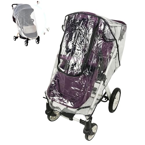Supersoft PVC Rain Cover Suitable for The Britax Affinity 2 Pushchair, Transparent, Made in The UK