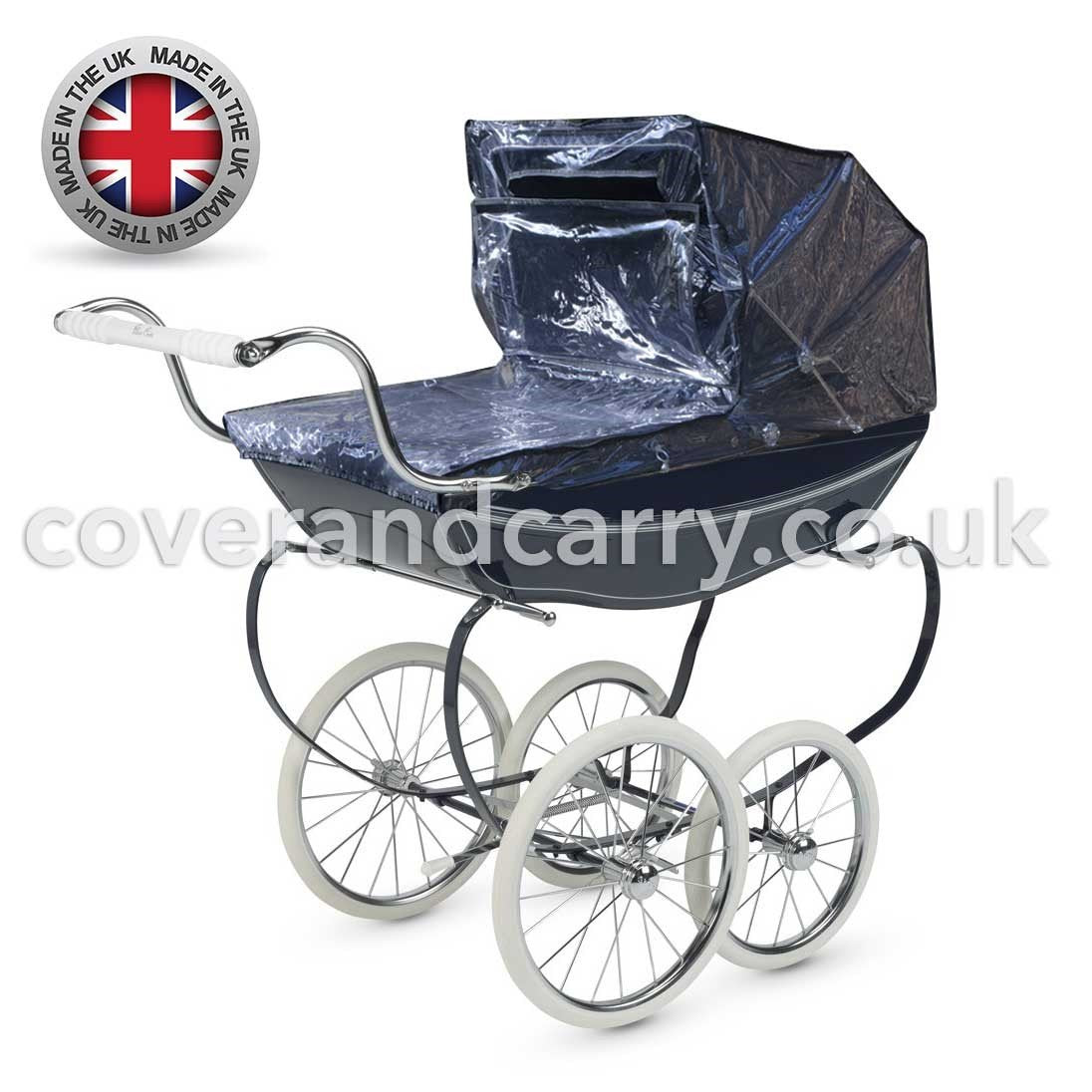 Rain Cover for The Silver Cross Balmoral Made in The UK from Supersoft Clear PVC