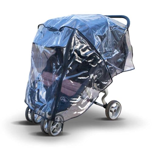 Bugaboo Donkey 5 Duo Pushchair Rain Cover, Supersoft PVC, Transparent, UK-Made
