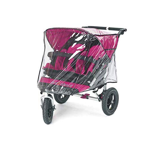 Rain Cover for Out'n'About Nipper 360 Double, fits All Versions and Now we Have Made it a Touch Wider to Make Life Even Easier. Made in The UK from Supersoft Clear PVC