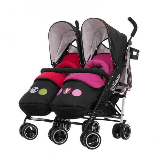 Rain Cover for Obaby Disney Twin Stroller, Made in The UK from Clear Supersoft PVC